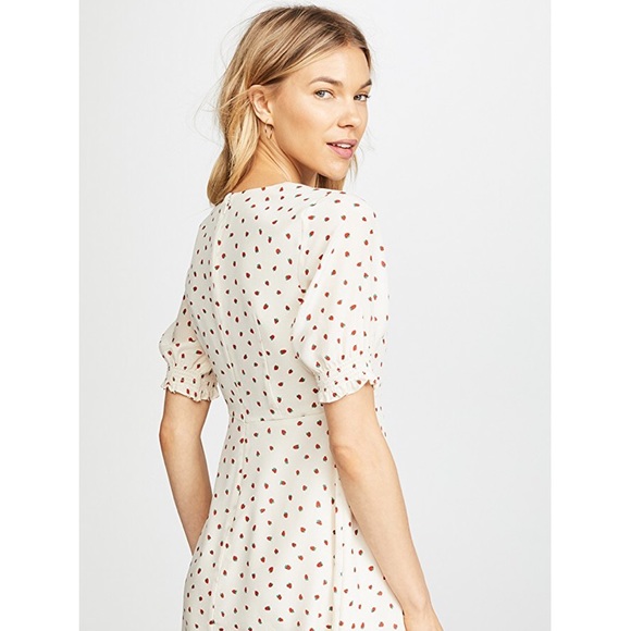 SOLD - Madewell Silk Strawberry Dress - Picture 3 of 8